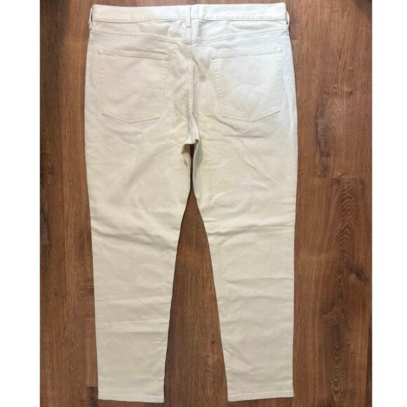 NWOT Everlane The Organic Cotton Slim-Fit Jean In Calico Ecru Size 40x32 - Picture 8 of 9